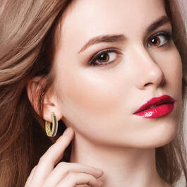 Essentials Mocha Swirl Earring Set 10731 0013 m model