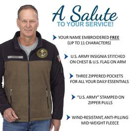 the us army fleece jacket 1662 0338 g features