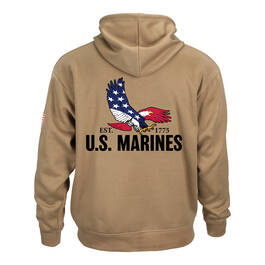 The Personalized US Marines Hoodie 11649 0087 d back