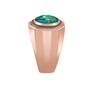 Restoration Mens Turquoise Copper Ring 10824 0011 b sideview