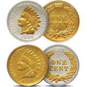 Indian head pennies gold silver 11139 0019 a main
