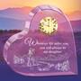 Always My Daughter Crystal Desk Clock 6082 001 6 2