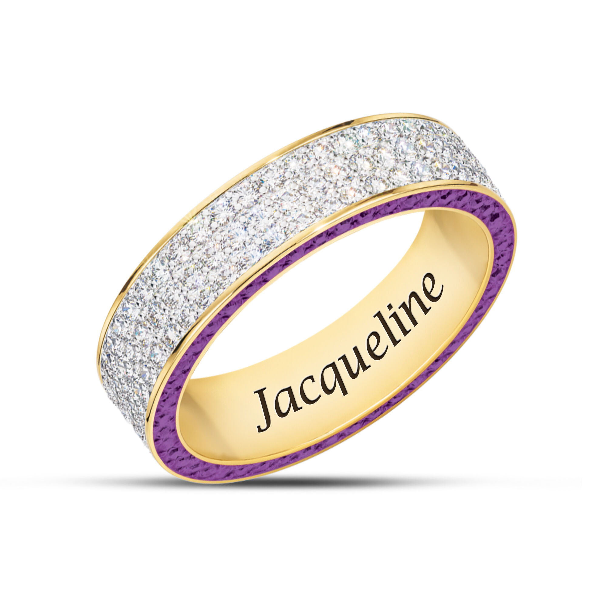 Personalized Birthstone Eternity Ring 10903 0015 b february