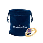Personalized Genuine Birthstone & Diamond Swirl Ring 11760 0023 g giftpouch