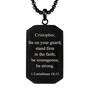 Firm in Faith Veteran Dog Tag, Firm in Faith Veteran Dog Tag 6201 001 2 2