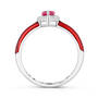 Created Ruby White Topaz Ring 11142 1517 b side