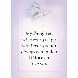 My Daughter Forever Floral Ceramic Vase 6113 001 9 3