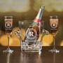 The Personalized Champagne Set 10036 0015 f pink bottle