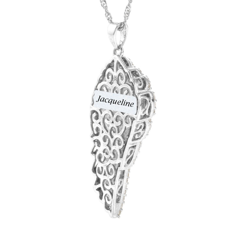 The Personalized Angel Wing Pendant 10835 0018 c back