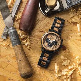 The Craftsman Mens Wooden Chronograph 4915 001 4 6