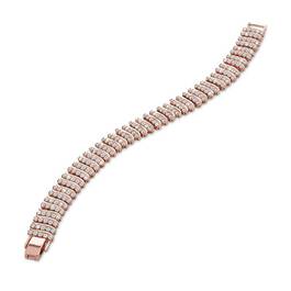 Captivating in Copper Simulated Diamond Bracelet 6576 001 9 2