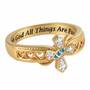 The Holy Trinity Diamond Cross Ring 4940 001 3 2