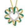 Birthstone Beauty Diamond Heart Pendant 2627 001 7 5