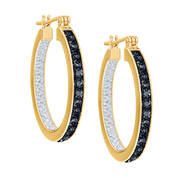 Sparkling Midnight Hoop Earrings 12011 0101 a main