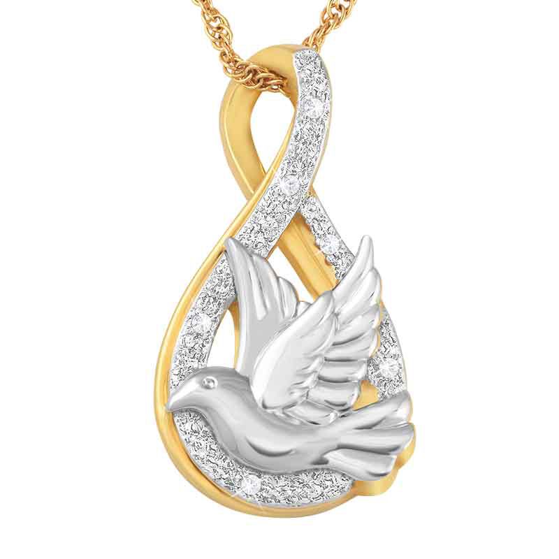 Peace Dove Diamond Pendant