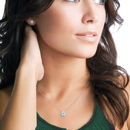 Five Carat Solitaire Pendant Earrings 11657 0011 g model