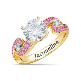 Birthstone Diamond Swirl Ring 12095 0019 j october