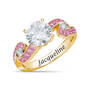 Birthstone Diamond Swirl Ring 12095 0019 j october