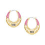 Birthstone Initial Hoops 11897 0011 j october