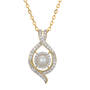 Sparkling Embrace Genuine Birthstone Pendant, Sparkling Embrace Genuine White Topaz Pendant 12302 0018 f june