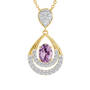 Birthstone Drop Necklace, Birthstone Drop Pendant 6930 0044 f june
