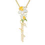 Personalized Birth Month Flower Pendant 11904 0012 l december