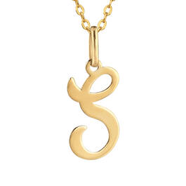 9kt Gold Initial Pendant 12024 0015 d initial s