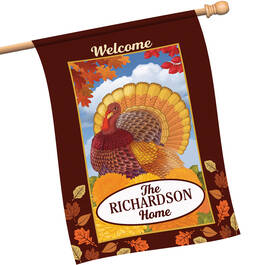 Seasonal Sensations Personalized House Flags 10795 0016 i november