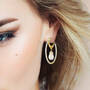 Precious in Pearls Diamond Hoop Earrings, Precious In Pearls Diamond Hoop Earrings 6598 0013 m model