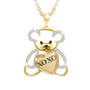 Diamond Teddy Bear Pendant with Plush Bear 11647 0287 a main