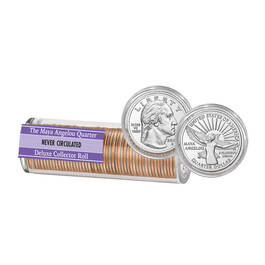 Maya Angelou Quarter Deluxe Collector Roll 10856 0012 c coins roll