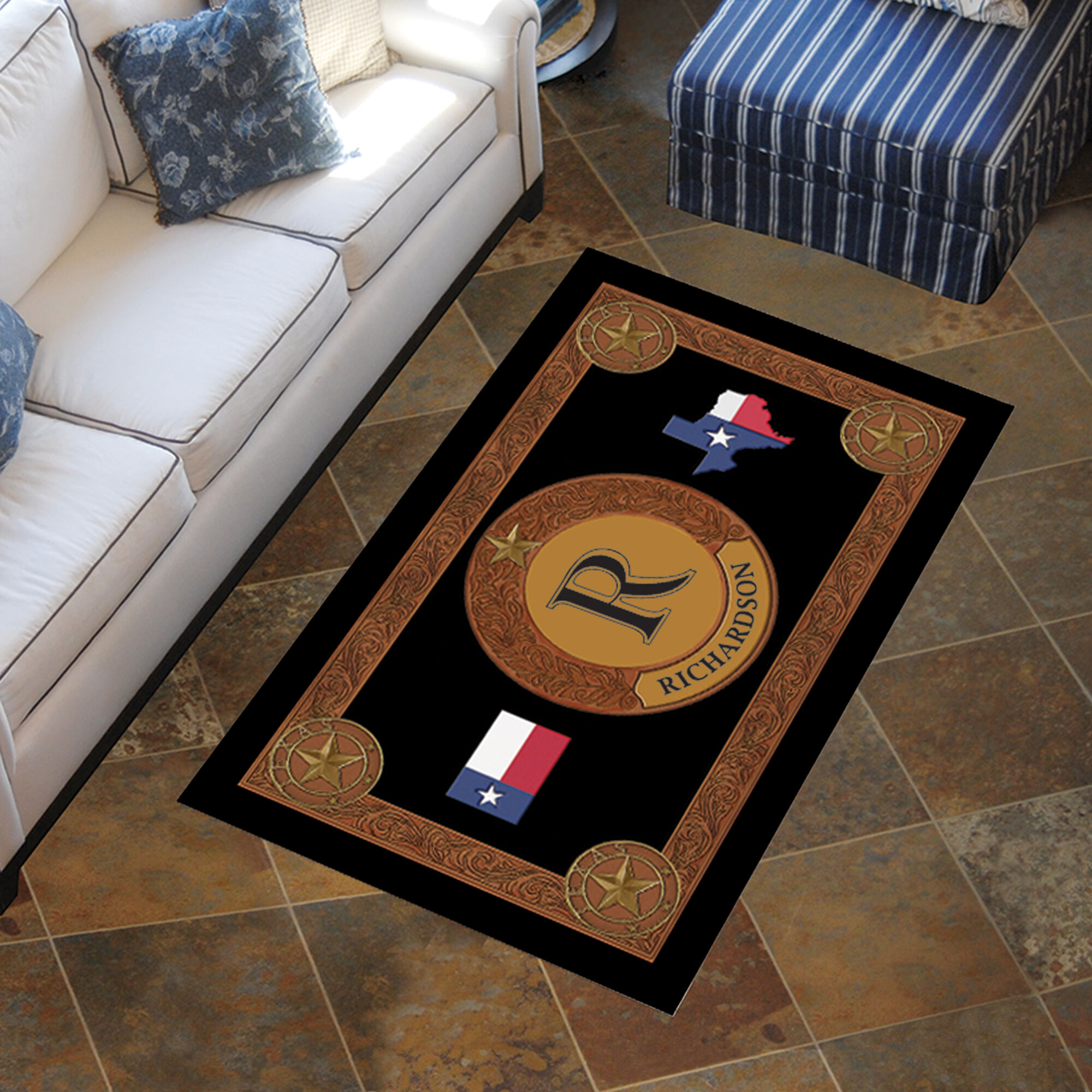 The Personalized Texas Accent Rug 11290 0014 m room