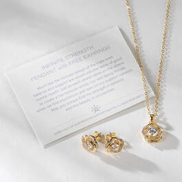 Infinite Strength Pendant with FREE Earrings 11785 0016 w staged