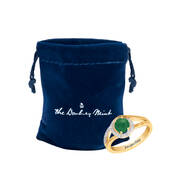 Personalized Genuine Birthstone & Diamond Swirl Ring 11760 0056 g giftpouch