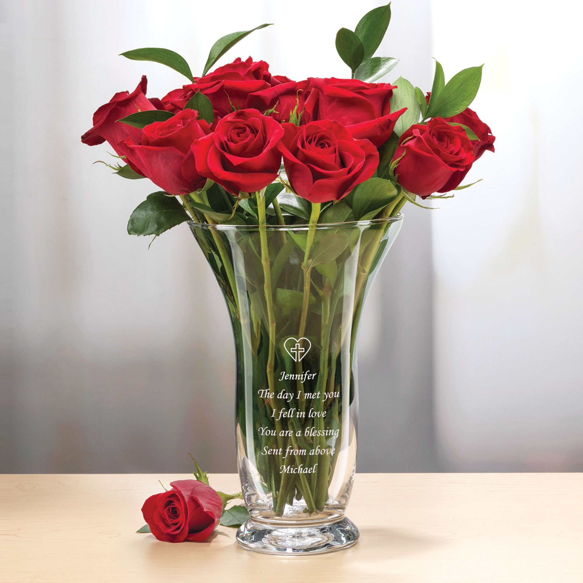 The Personalized Blessing Vase 10157 0034 b table