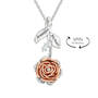 The Blooming Rose Diamond Secret Message Pendant 12251 0019 c back