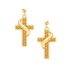 Birthstone Cross Earrings 5657 0021 k november