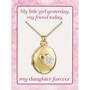 My Daughter Forever Diamond Locket 10216 0025 e card
