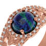 Personalized Azurite & Copper Harmony Ring, Personalized Azurite & Copper Harmony Ring 12305 0015 b closeup