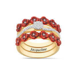 The Diamond Rose Ring Set 10900 0018 a main