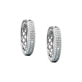 Silver Diamond Earring Set 11610 0017 b earing