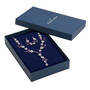 Mulberry Blooms Crystal Necklace with FREE Matching Earrings, Mulberry Blooms Necklace Earrings 4505 0077 g giftpouch box