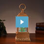 The Personalized Holiday Lighted Water Lantern, , video-thumb