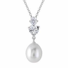 Loves Embrace Pearl and Birthstone Necklace 6588 001 5 13