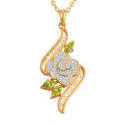 Diamond Rose Pendant with Free Miracle Rose 10273 0033 b pendant