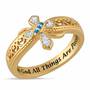 The Holy Trinity Diamond Cross Ring 4940 001 3 1