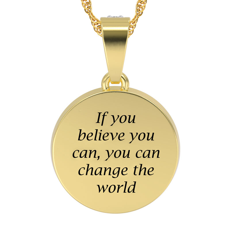 You Can Change the World Daughter Mosaic Pendant 10219 0014 c back