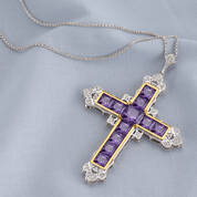 Royal Radiance Princess Cross Pendant 11678 0016 b angle