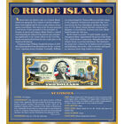 The United States Enhanced Two Dollar Bill Collection 6448 0031 a Rhode Island
