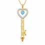 The Birthstone Key Pendant 6685 001 7 12
